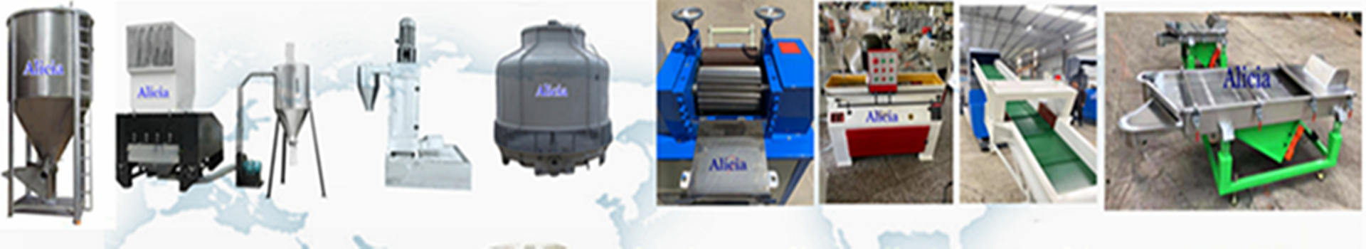 Auxiliary equipment for plastic recycling lines